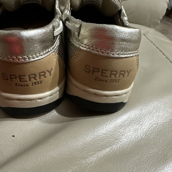 SPERRY TOP-SIDER Women Angelfish Metallic Trimmed Boat Shoe Sz6.5 #STS97410 NWOT - Picture 2 of 9